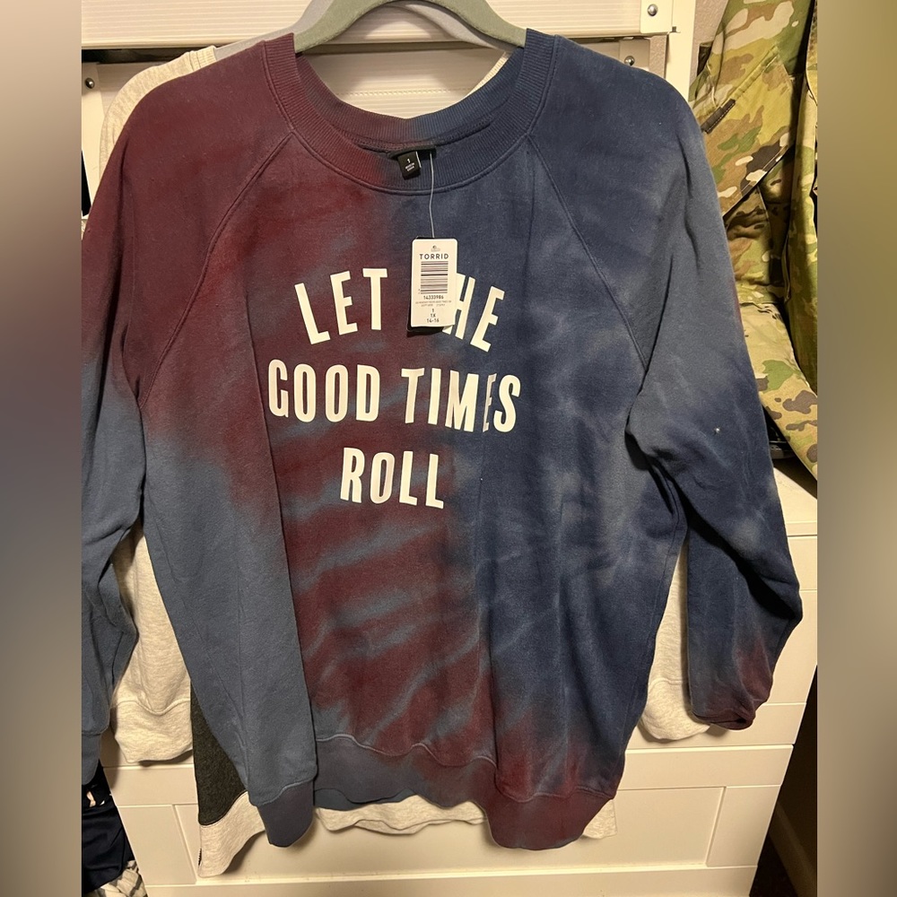 Torrid tie dye sweatshirt